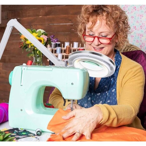 NEW! Brightech LightView Pro Magnifying Desk Lamp, 2.25x Light Magnifier Clamp - Picture 3 of 6